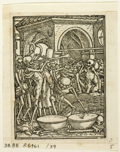 Dance of Death, plate 39 from Woodcuts from Books of the XVI Century by Hans Holbein the Younger