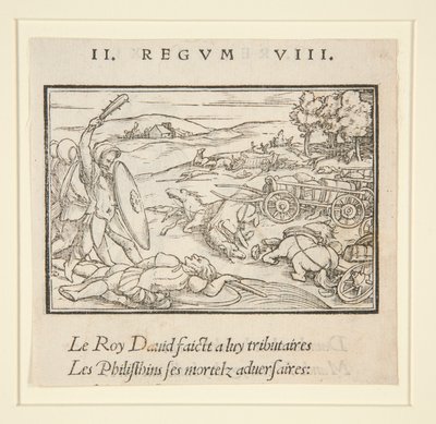 David Subdues his Enemies (recto); David and Uriah (verso) by Hans Holbein der Jüngere