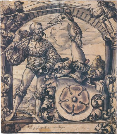 Design for an Heraldic Panel of Stained Glass by Hans Holbein the Younger