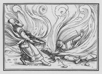 Nadab and Abihu Killed by Fire, Leviticus X, 1, 2 by Hans Holbein der Jüngere