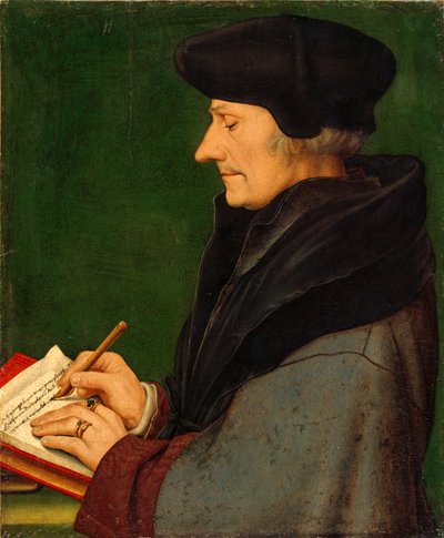 Portrait of Erasmus of Rotterdam by Hans Holbein the Younger