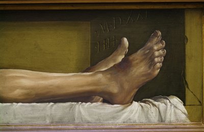 The Body of the Dead Christ (detail) by Hans Holbein der Jüngere