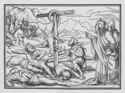 The Brazen Serpent, Numbers XXI, 9 by Hans Holbein der Jüngere