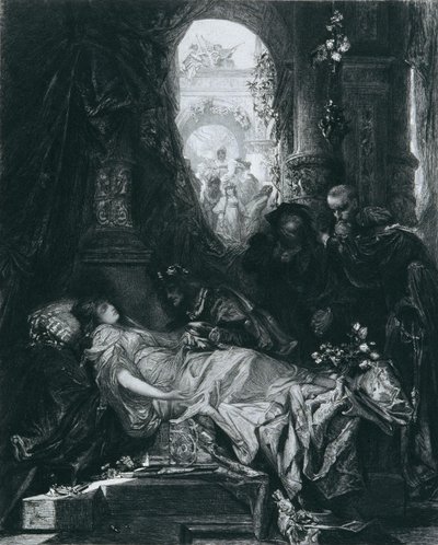 The Seemingly Dead Juliet Capulet by Hans Makart