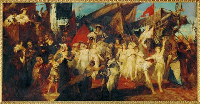 Entry of Emperor Karl V in Antwerp by Hans Makart