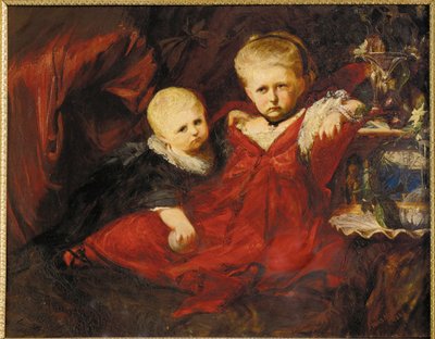 Ida and Risa Ruessemayer, Nieces of Johann Ruessemayer by Hans Makart