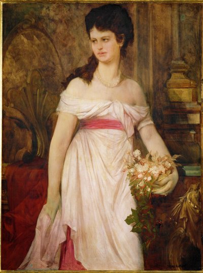 Lady in White by Hans Makart