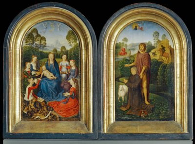 Diptych of Jan Du Cellier, Bourgeois of Bruges by Hans Memling