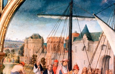 St Ursula Shrine, Departure from Basle (Detail) by Hans Memling