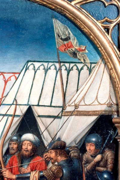 St Ursula Shrine, Martyrdom at Cologne (Detail) by Hans Memling