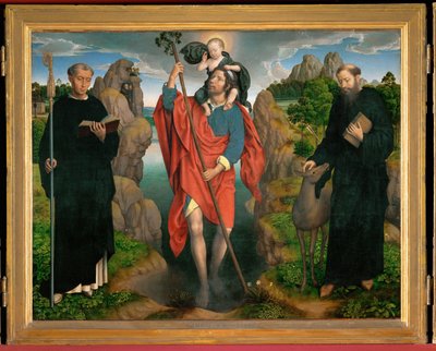 Triptych of Saint Christopher by Hans Memling