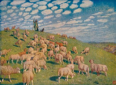 Pasture in Spring by Hans Richard von Volkmann