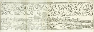 Town View of Vienna in 1548 by Hans Rudolf Manuel Deutsch