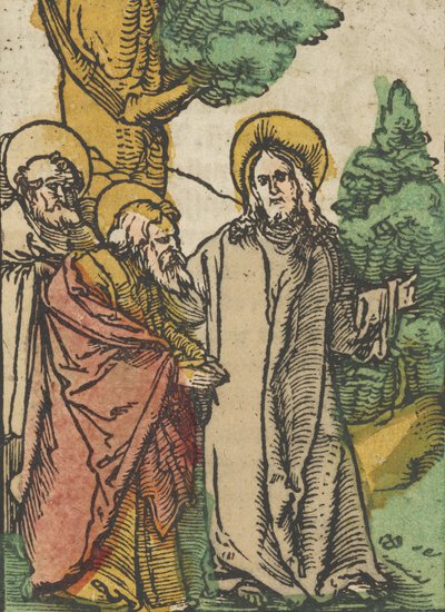 Christ Talking to the Disciples, from Das Plenarium by Hans Schäufelein the Elder