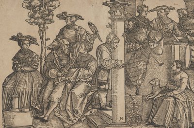 Musicians and Onlookers by Hans Schäufelein the Elder