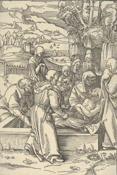The Entombment, from Speculum passionis domini nostri Ihesu Christi by Hans Schäufelein the Elder