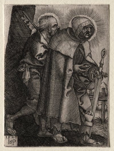 Christ and the Apostles: St. Peter and St. Paul, 1520 by Hans Sebald Beham