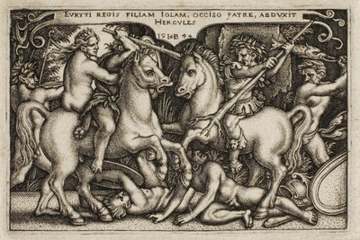 Hercules and Iole, from The Labors of Hercules by Hans Sebald Beham