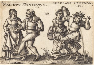 November and December by Hans Sebald Beham