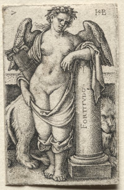 The Knowledge of God and the Seven Cardinal Virtues: Fortitude by Hans Sebald Beham