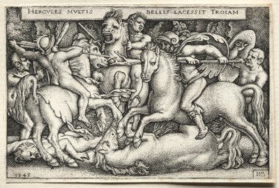 The Labors of Hercules: Hercules Conquering Troy by Hans Sebald Beham