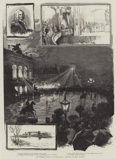 The Holberg Festival at Copenhagen by Hans Tegner