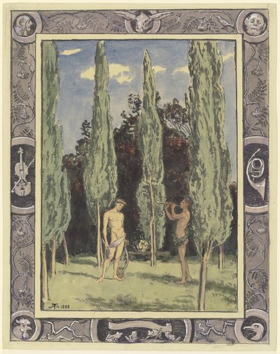 Apollo and Marsyas by Hans Thoma