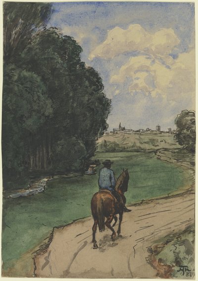 At the edge of the forest by Hans Thoma