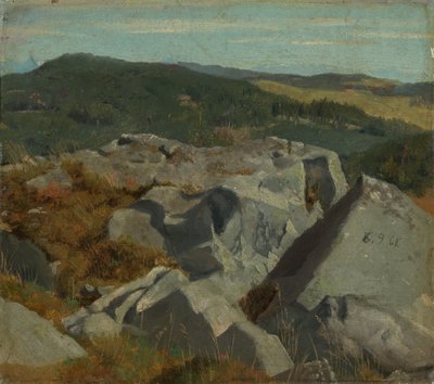 View of Rocks and Ridges by Hans Thoma