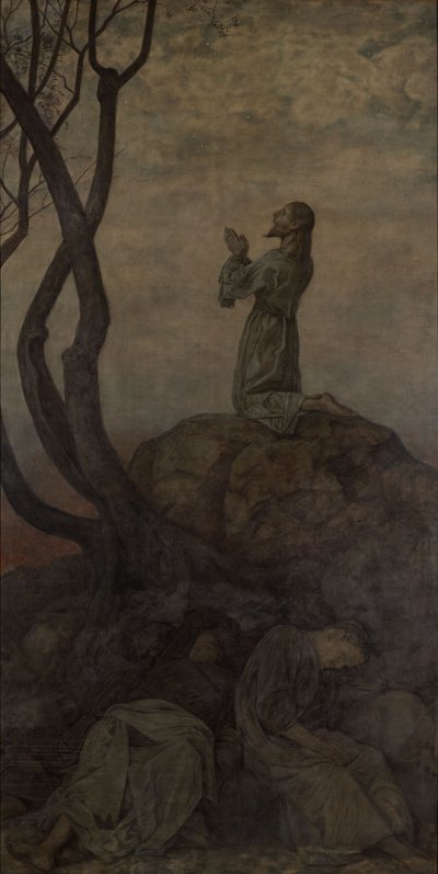 Christ on the Mount of Olives by Hans Thoma