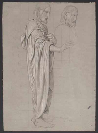 Christ with Outstretched Right Hand, Beside It a Repetition of the Figure
