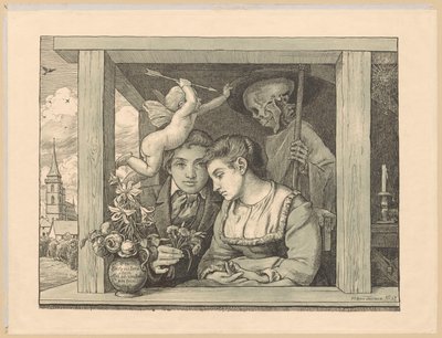 A Heart, a Loyalty Alone Shall Be Between Us Both by Hans Thoma