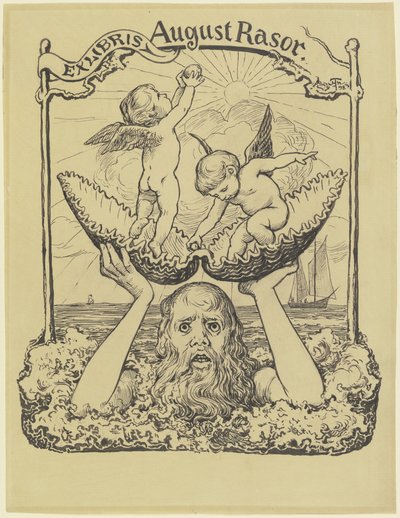 Ex Libris August Rasor by Hans Thoma