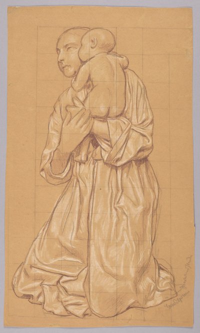 Woman with a Child in Her Arms by Hans Thoma