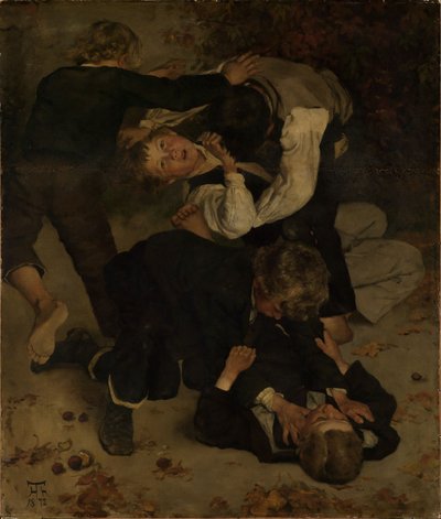 Boys Fighting by Hans Thoma