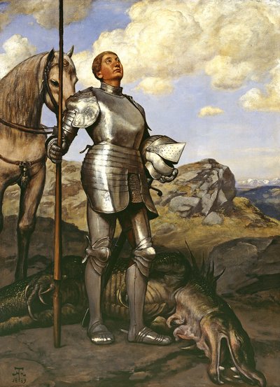 Knight Saint George by Hans Thoma