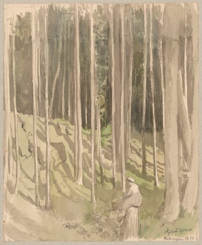 View of the Forest in Bad Säckingen by Hans Thoma