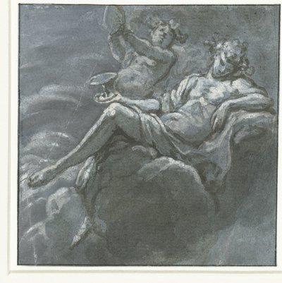 Bacchus with a Drinking Bowl and a Silenus by Hans Ulrich Franck