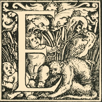 E - An Alphabet by Hans Weiditz by Hans Weiditz