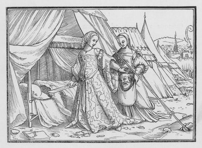 Judith Cutteth off the Head of Holofernes by Hans after Holbein the Younger