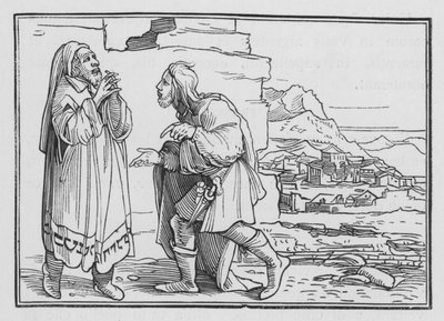Nehemiah Mourns, Fasts, and Prays by Hans after Holbein the Younger