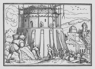 The Tower of Babel, Genesis XI, 4 by Hans after Holbein the Younger