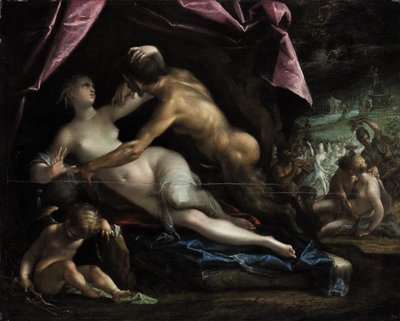 Pan and Selene by Hans von Aachen