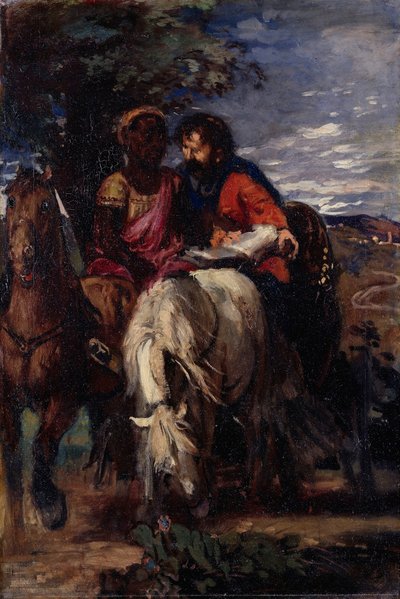 Philip and the Eunuch by Hans von Marées
