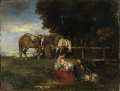 Rest at the Edge of the Forest by Hans von Marées