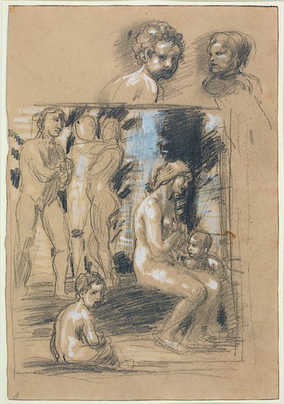 Study for the Composition of In Praise of Modesty by Hans von Marées