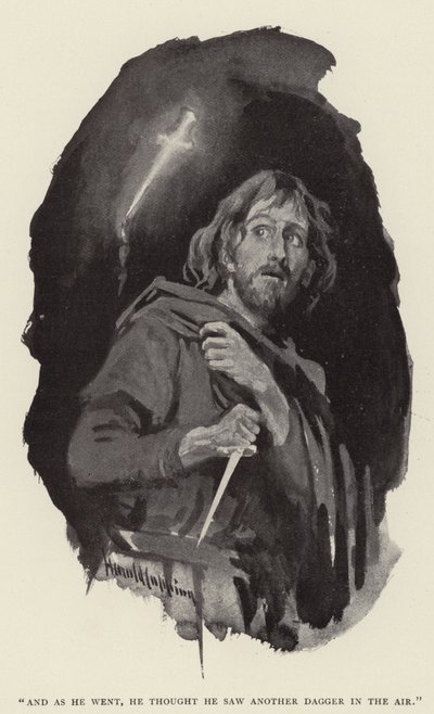 And as he went, he thought he saw another dagger in the air by Harold Copping
