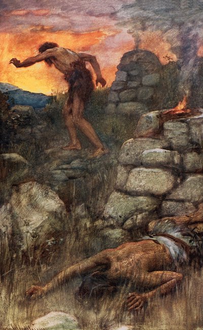 Cain and Abel by Harold Copping