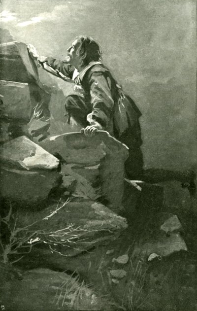 Christian climbing the hill difficulty by Harold Copping