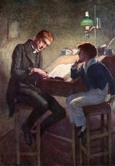 David Copperfield and Uriah Heep by Harold Copping